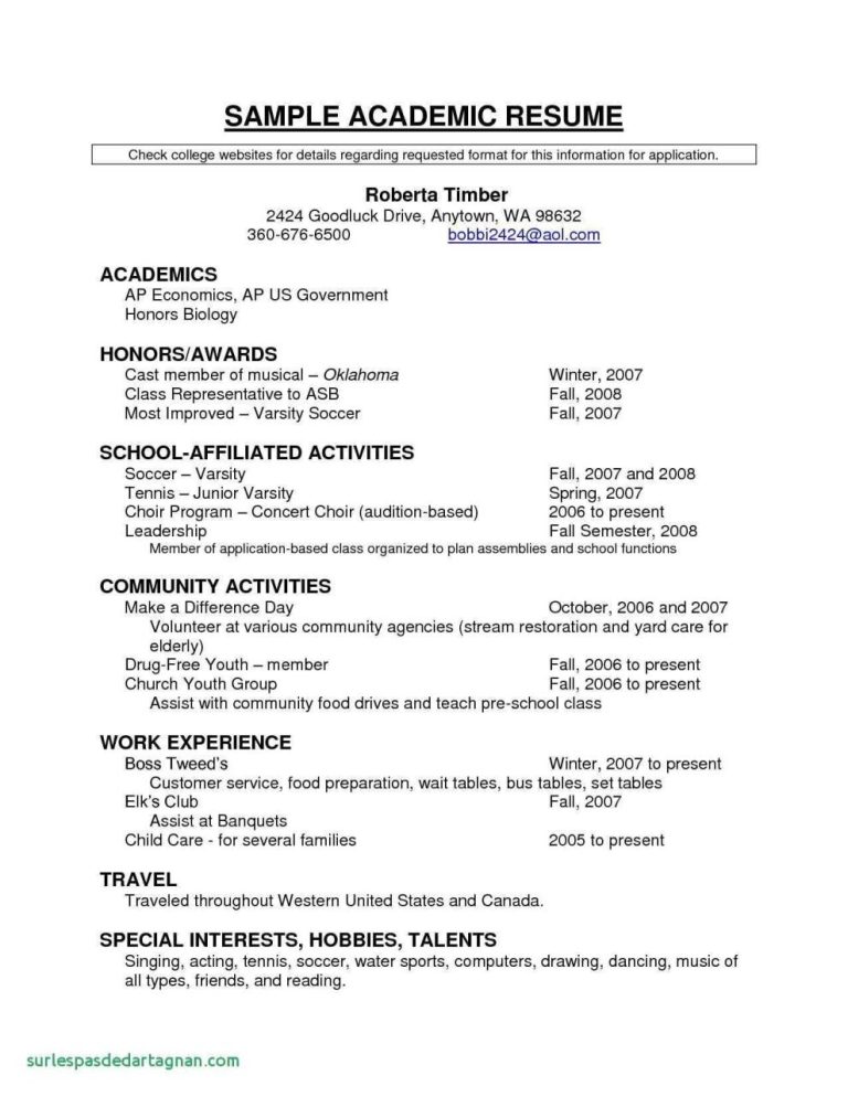How To Write A Cv For Job Application 16 Year Old