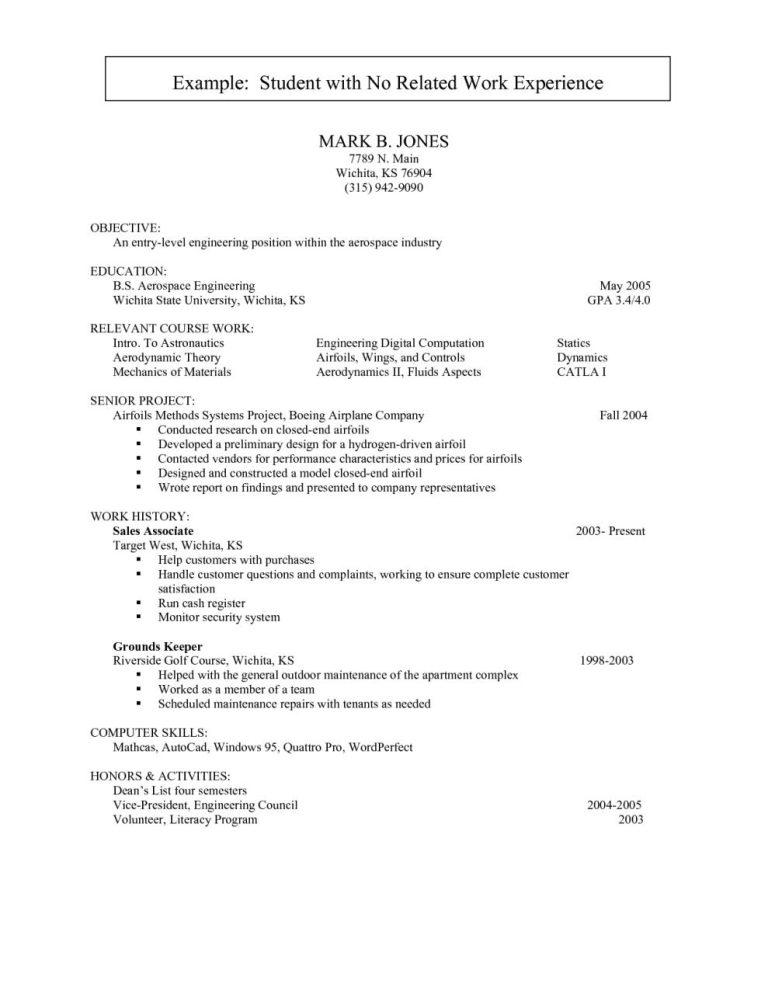How To Make A Resume For Job With Experience