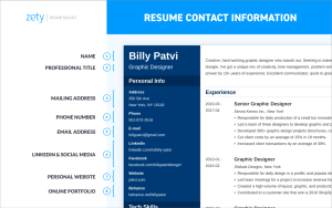Resume Contact Information Tips (Phone Number & More)