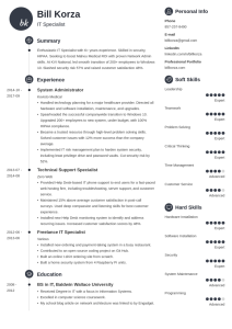 Resume Sample Profile / Resume Profile Examples for Many Job Openings