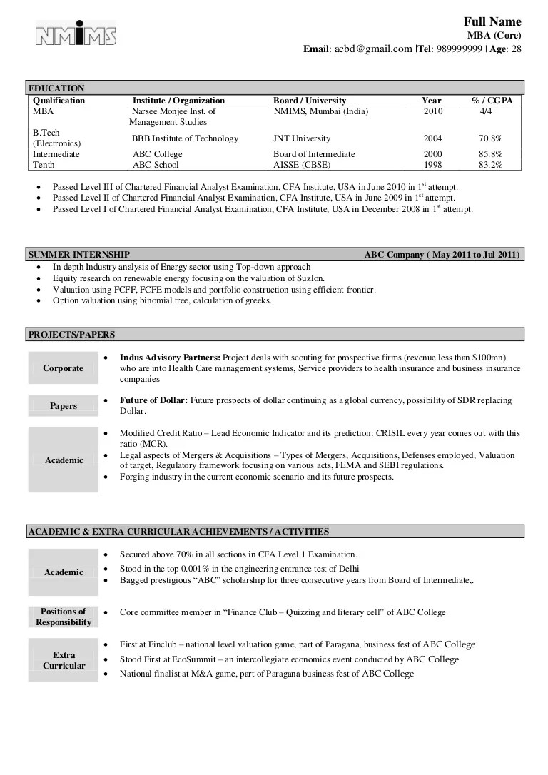What To Write In Summary Of Resume For Freshers