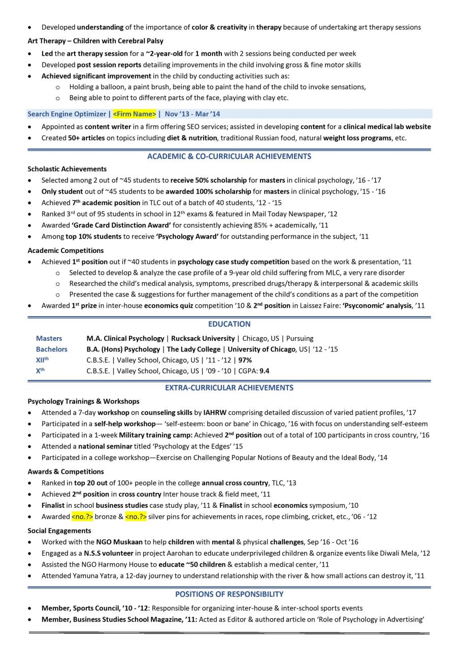Example Objective For Scholarship Resume
