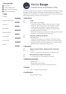 Social Work Resume Examples & Skill List for Social Workers in 2021