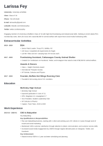 Sorority Resume Template & Free Examples (and a Builder!)