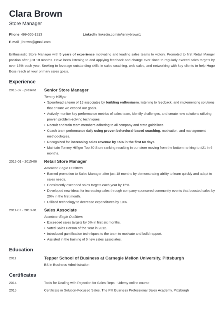 How To Put Description On Resume