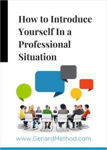 How to Introduce Yourself in a Professional Situation Free Article