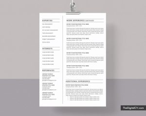 Simple CV Templates for 20202021, Professional Resume Templates, for