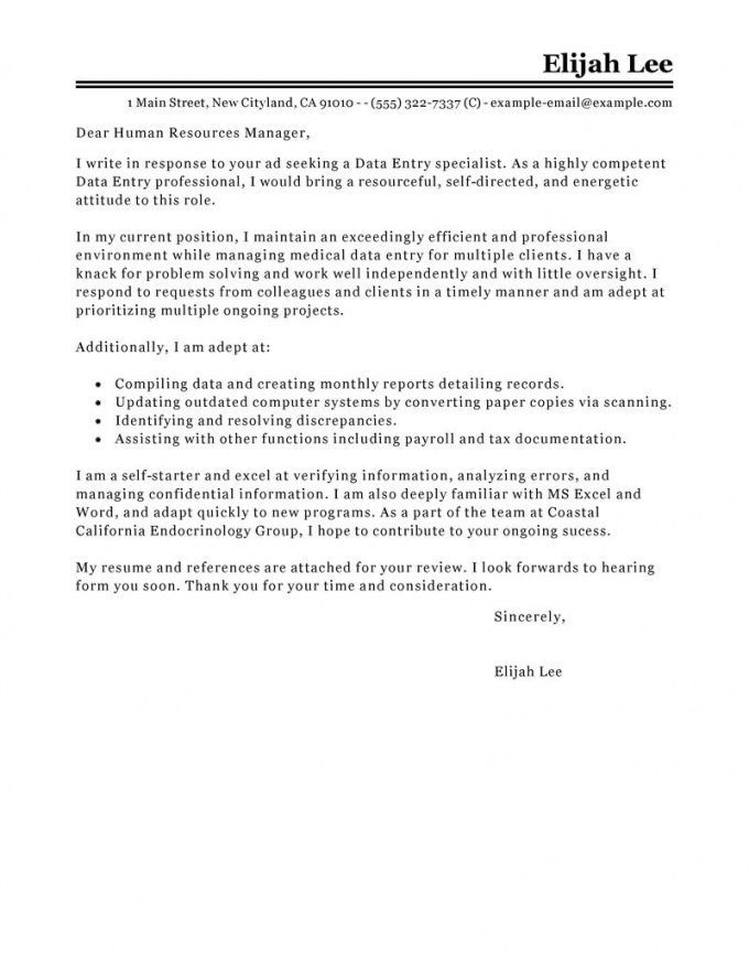 Get Our Example of Government Job Cover Letter Template for Free in
