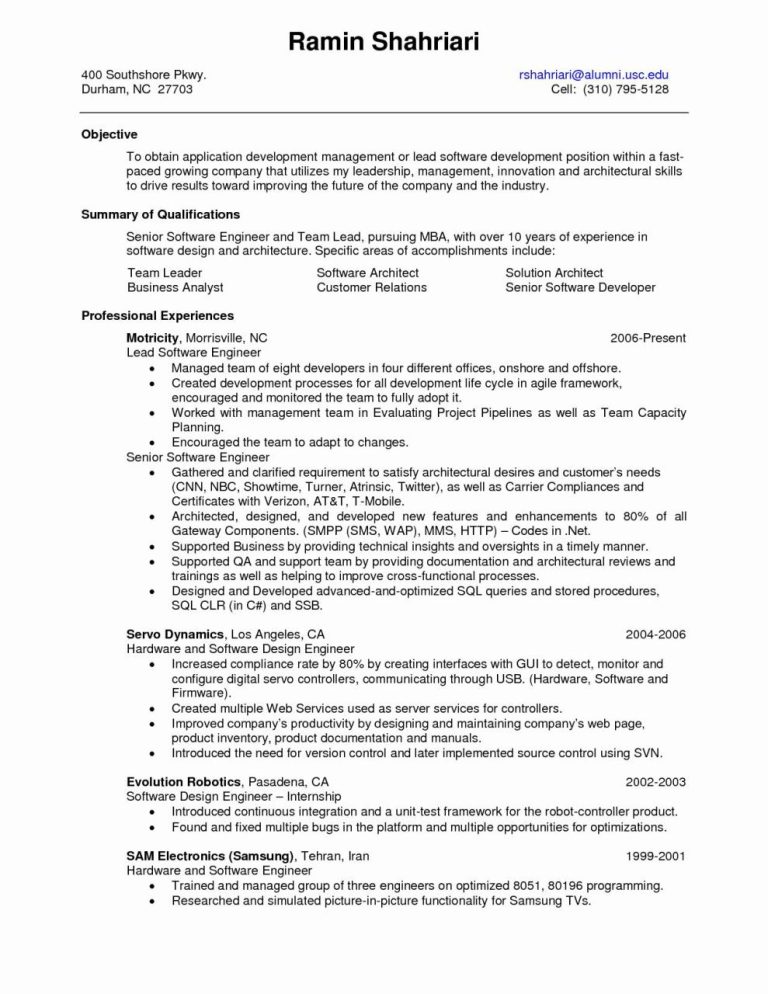 My Perfect Resume Professional Summary Examples