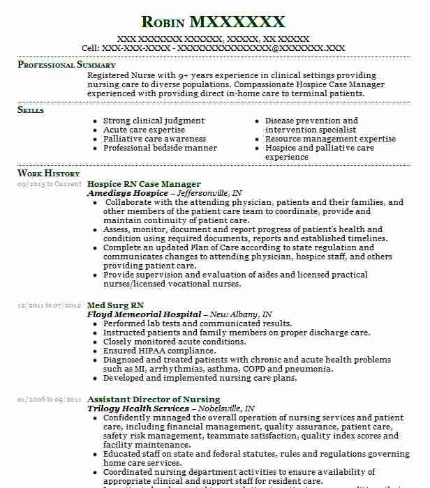 Rn Case Manager Resume Summary Examples