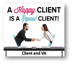 On first contact with your VA, introduce yourself and your company