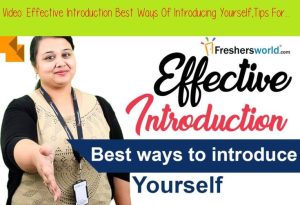 Effective Introduction Best Ways Of Introducing Yourself,Tips For