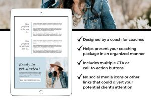 Coaching Package Template — Productive and Free Coaching, How to