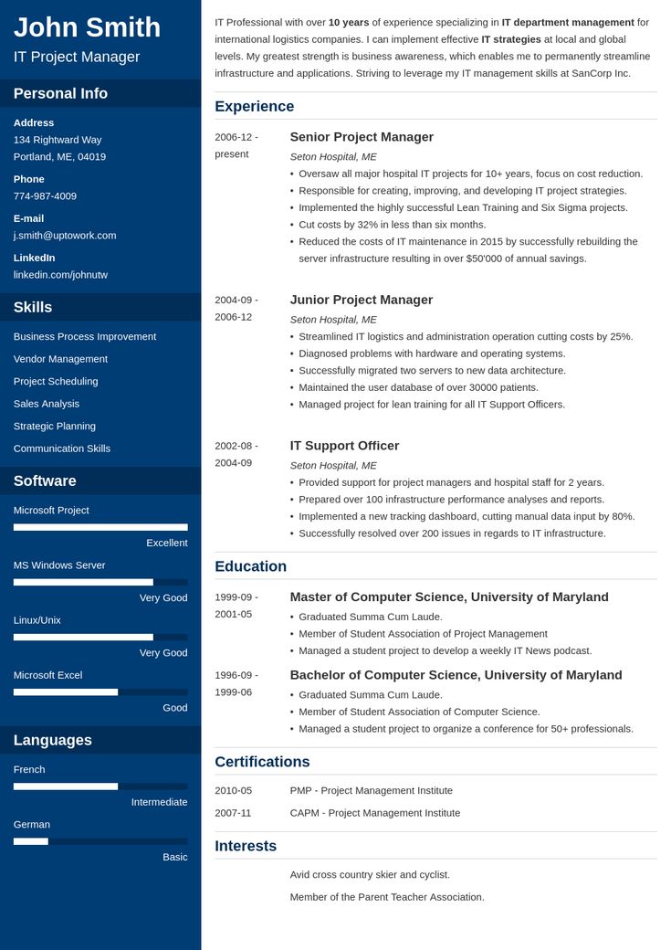 20 Cv Templates Download A Professional Curriculum Vitae In inside How