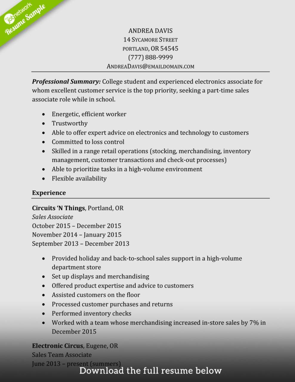 Resume Example for Sales associate Luxury How to Write A Perfect Sales