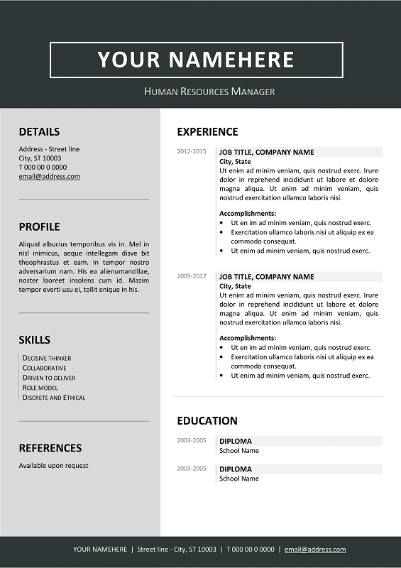 How To Layout A Resume