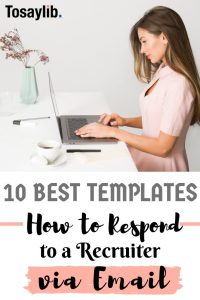 10 Best Templates How to Respond to a Recruiter via Email Job letter