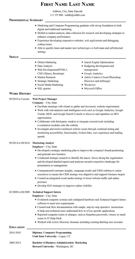 Engineering Resume Examples 2021