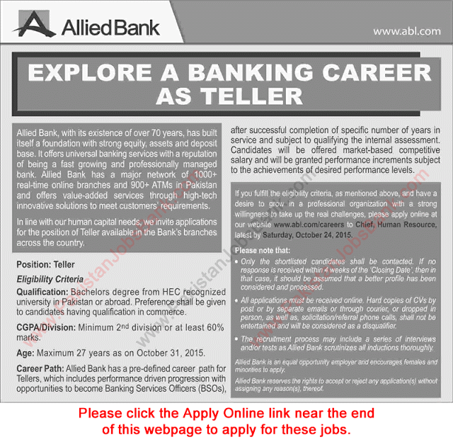 Sample Cv For Bank Job In Pakistan