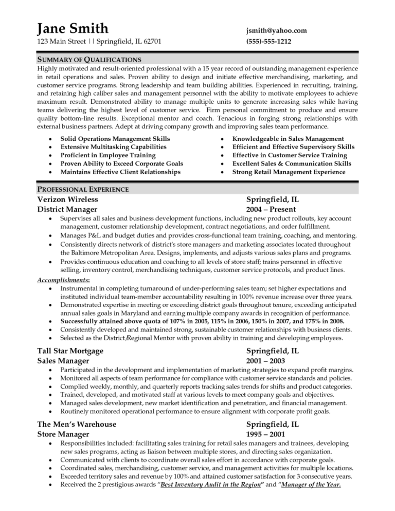 Simple Cv Examples For Students With No Experience