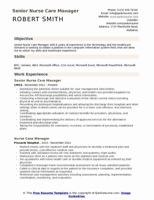 Example Nursing Resume Objectives