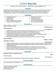 41 Best Computers & Technology Resume Examples & Templates from Our