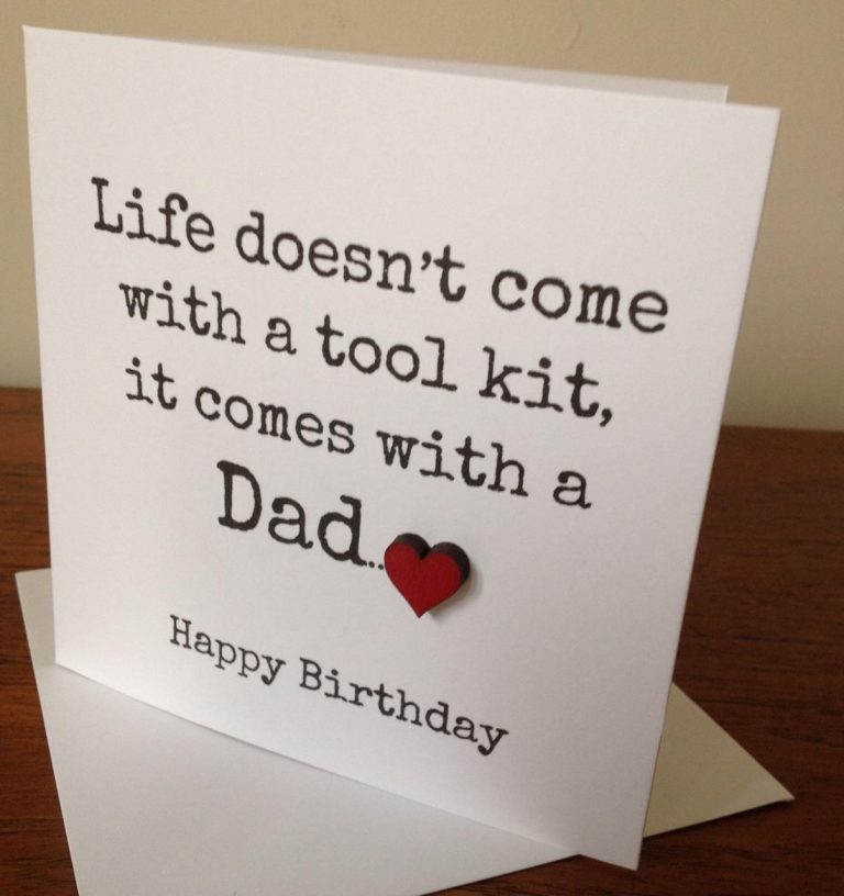 What To Write For Your Dad's Birthday Card
