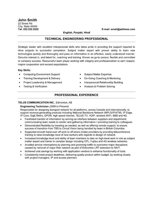 Mechanical Engineering Technician Cover Letter Sample