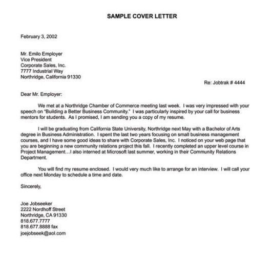 Write A Cover Letter To Apply For A Job
