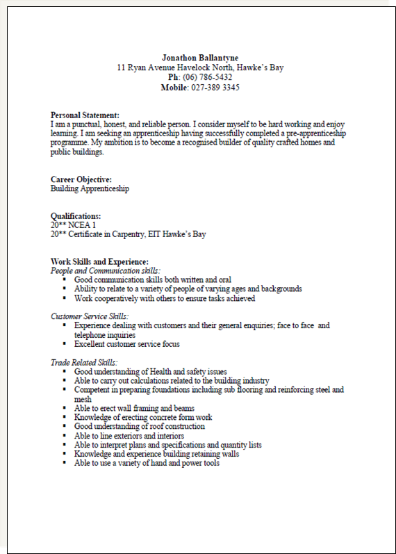 Cv examples, Resume examples, Resume format