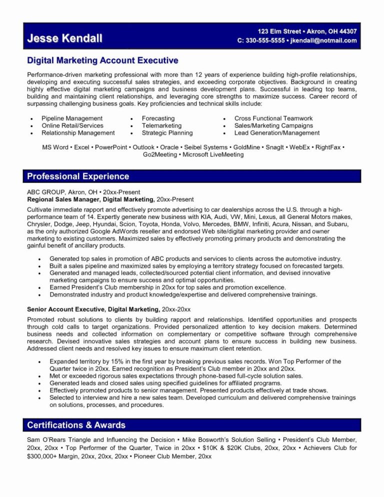 Digital Marketing Manager Resume Objective