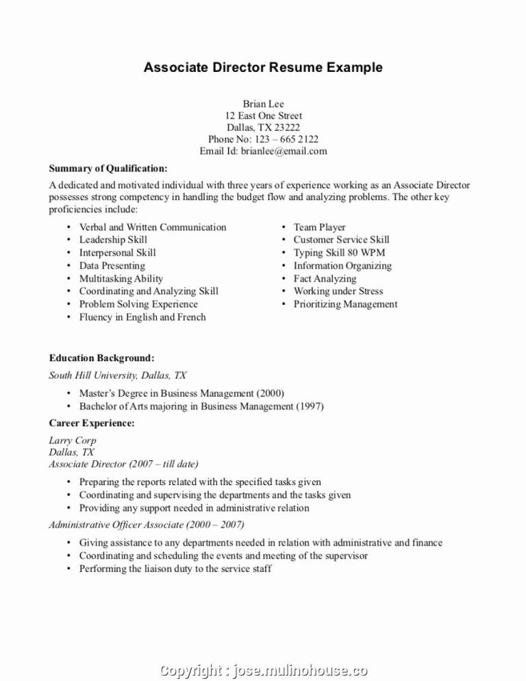 Retail Resume Examples No Experience