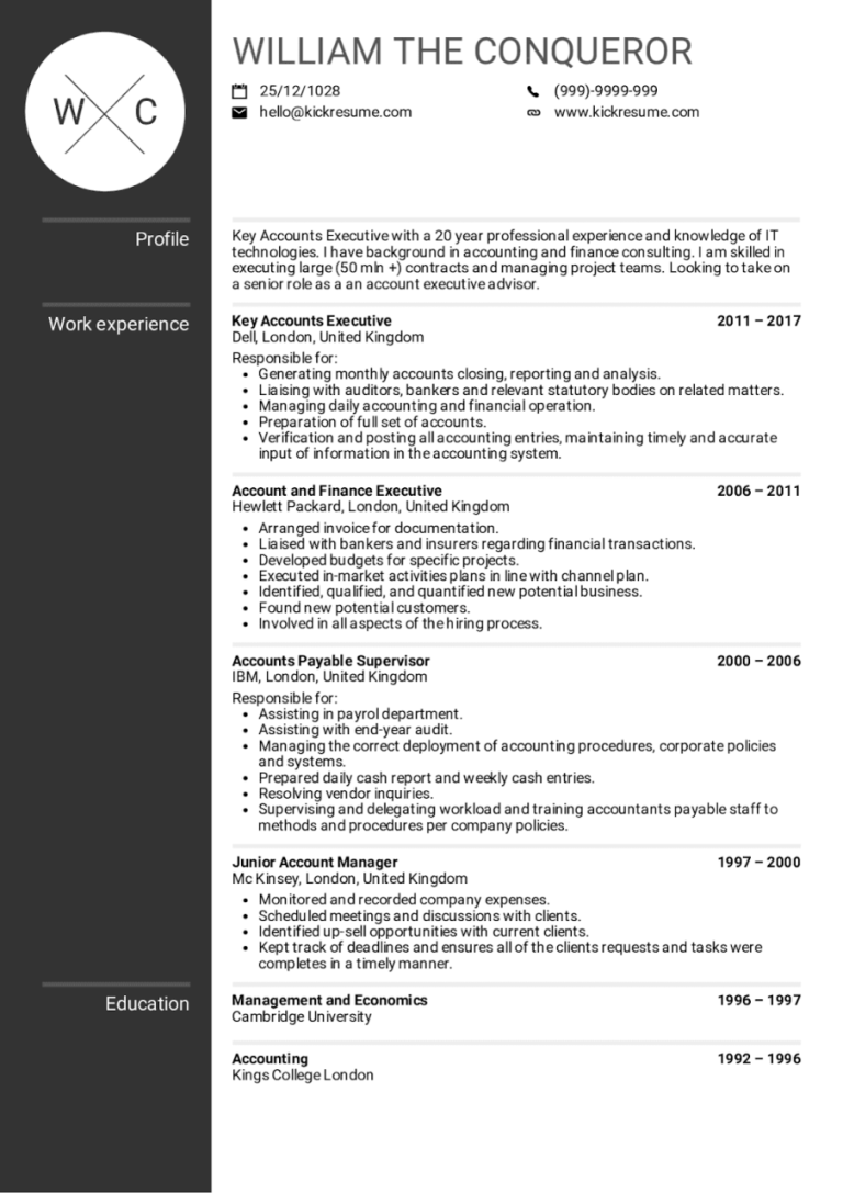 Best Resume Format Malaysia