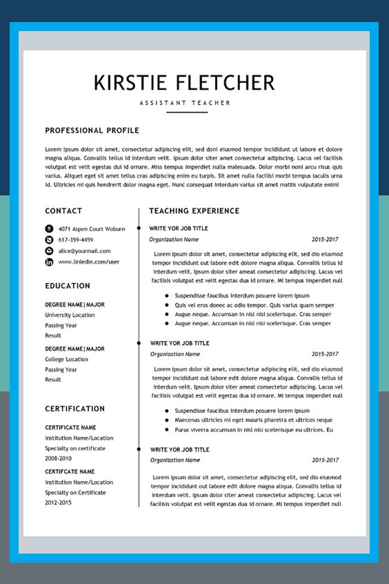 Professional Acting Resume Examples