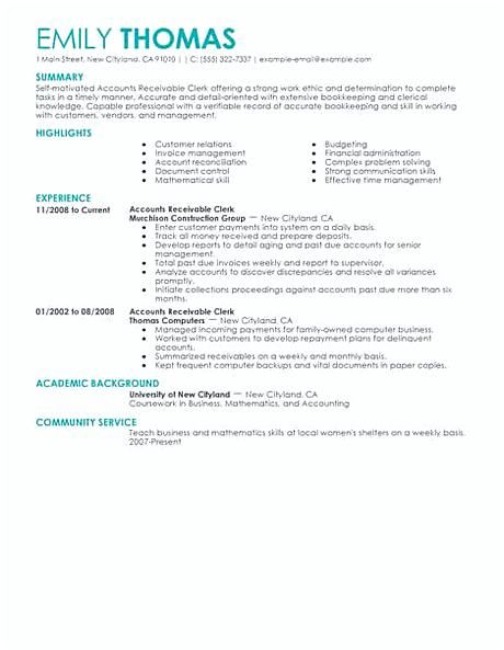 Entry Level Accounts Receivable Cover Letter