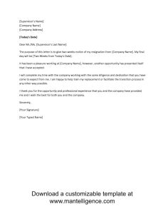 new opportunity two weeks notice letter template comp Job resignation
