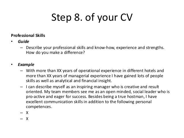 Cv Versus Resume Examples