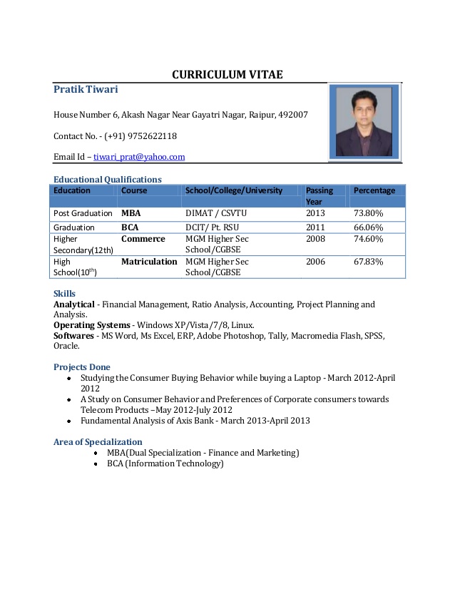 How To Write Project Details In Resume For Freshers