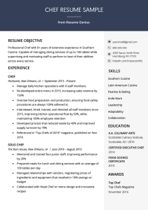 Resume For Hotel Job With No Experience Pdf
