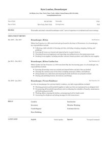 Resume Guide Housekpeer + 12 Resume Samples PDF 2020