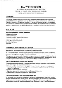 Promotions Marketing Resume Example / Professional Marketing Resume