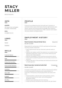 12 Retail Assistant Resume Samples & Writing Guide