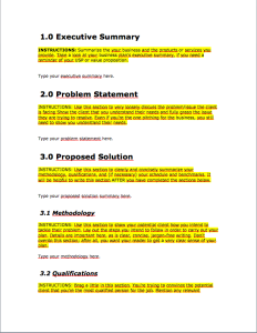 Free Business Proposal Template Download Bplans