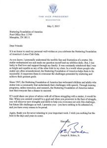 Letter from the Vice President Stuttering Foundation A Nonprofit