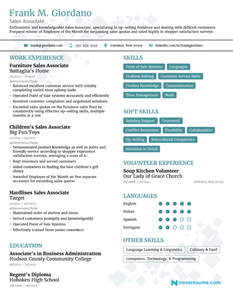 Retail Resume Examples 2019