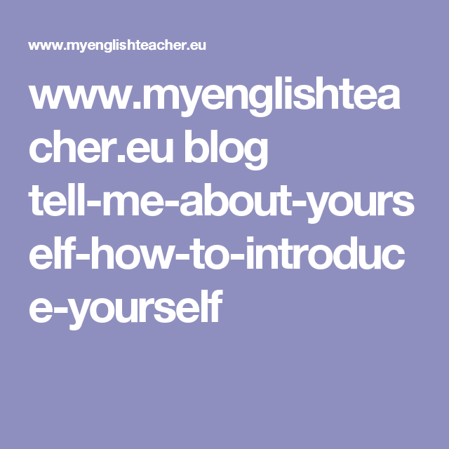How To Introduce Yourself On Blog