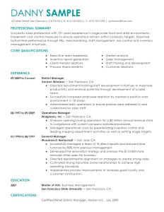 example of a professional resume template Executive resume template