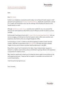 Sample Work Experience Letter How to write a Work Experience Letter