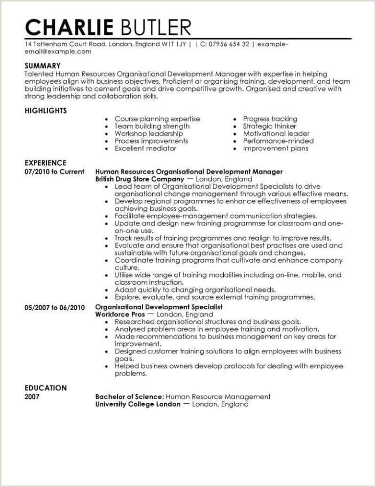 Human Resources Resume Examples 2021