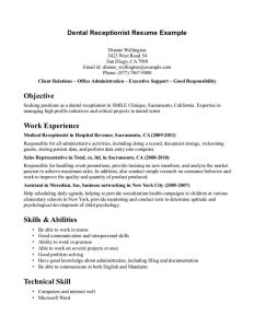 Free Resume Templates For Receptionist Position Cover letter for